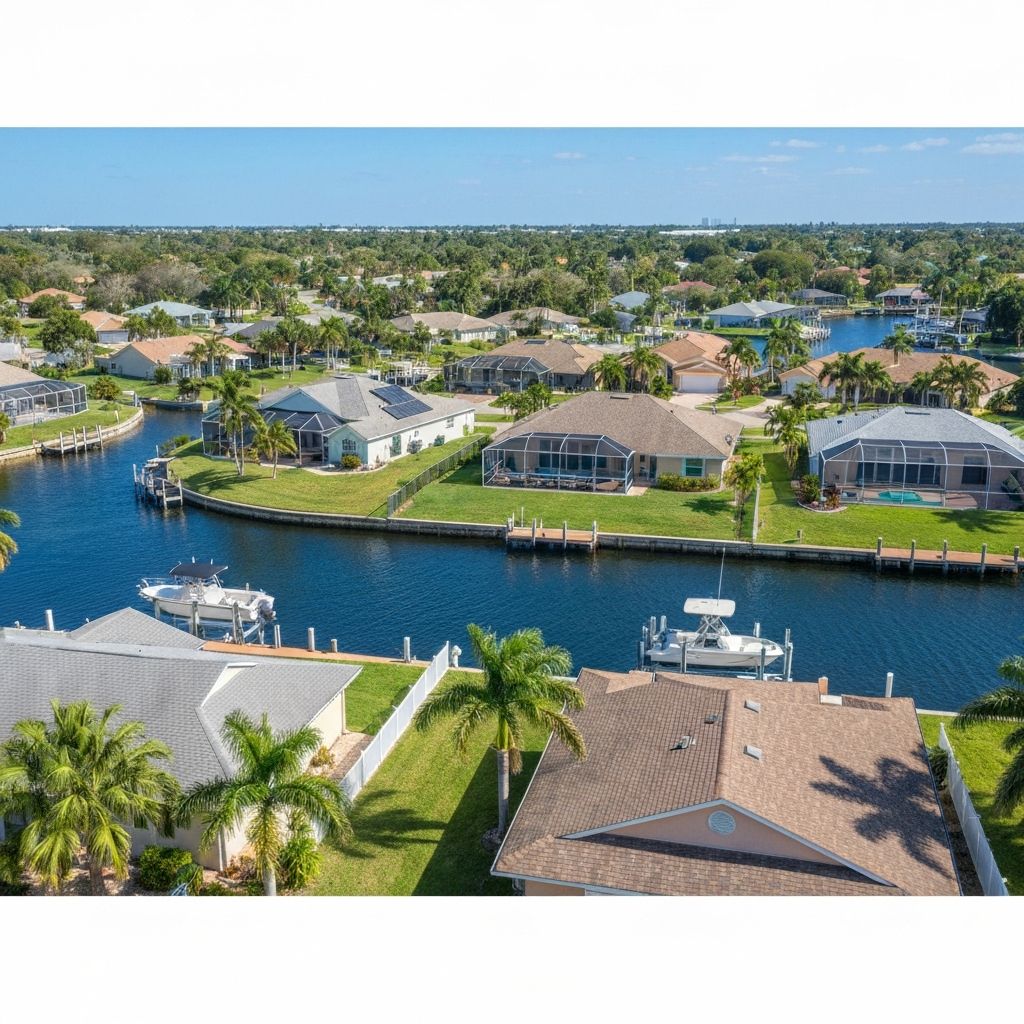 Cape Coral Florida residential area